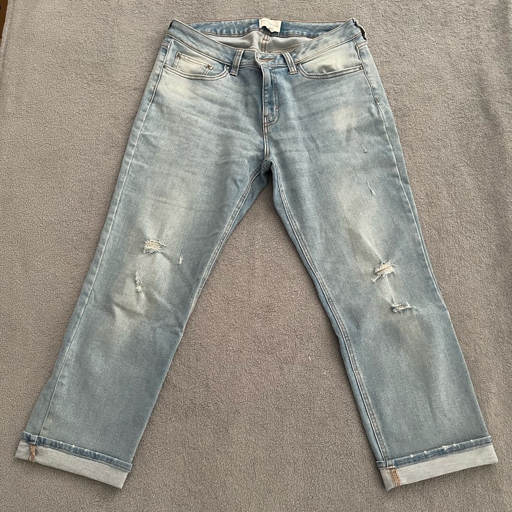 Daily Ritual Light Blue Straight Leg Jeans